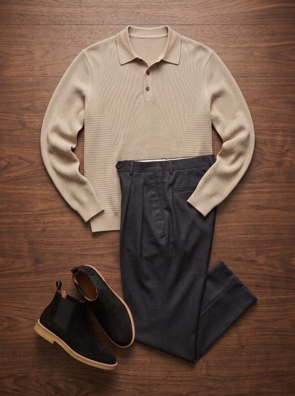 Conjunto Conjunto Galería: Polo Expreso, Pantalón Viaducto, Botín Apeadero