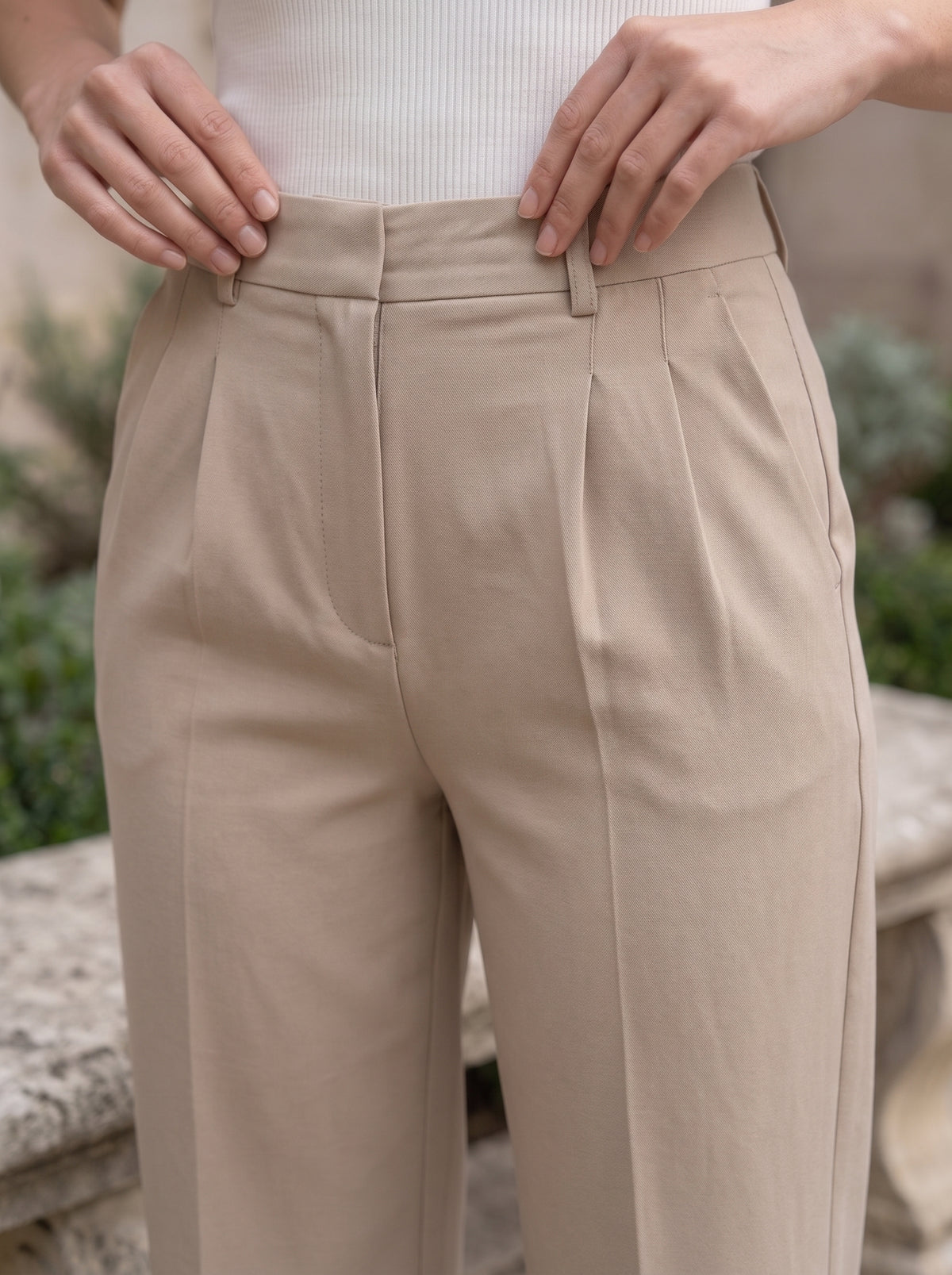 Pantalón Pasarela crema